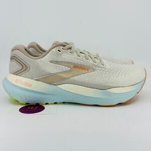Brooks Women's Glycerin 21 Running Shoes Coconut/Aqua Size 10 D (Wide) Width